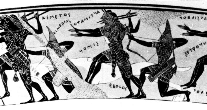 Abb. 12: Ausschnitt der Darstellung auf der sogenannten François-Vase