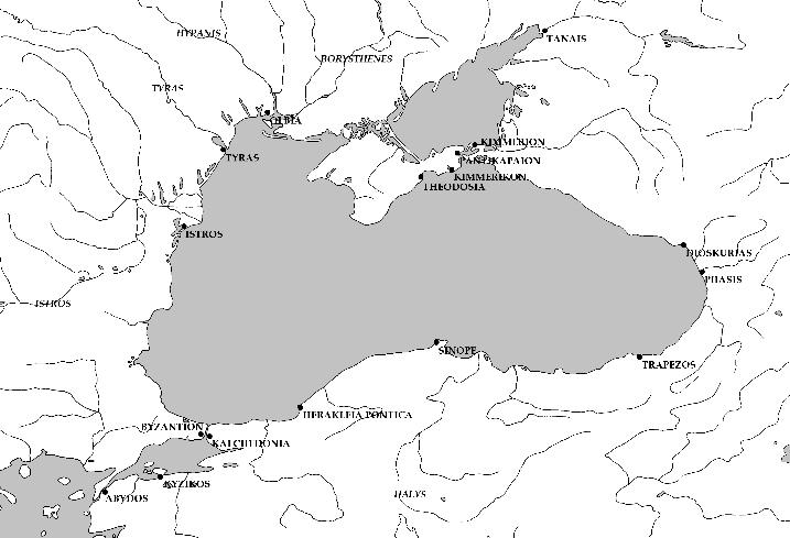 Abb. 23: Karte des Schwarzmeerraumes und der Propontis